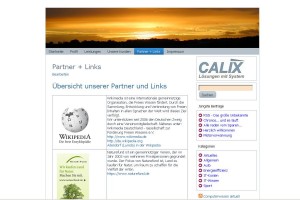 Relaunch der Calix-Webseite